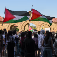 Stanford students protest Israel in California