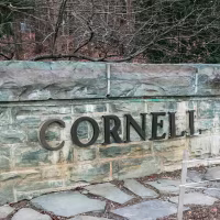 A Cornell University sign