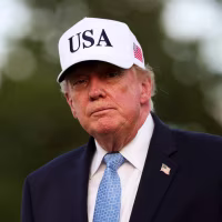 President Donald Trump at the Presidents Cup