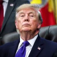 President Trump Makes An Announcement From The Oval Office