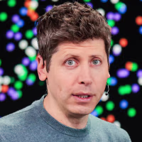 Sam Altman speaks on stage