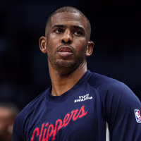 CHARLOTTE, NORTH CAROLINA - NOVEMBER 22: Chris Paul #3 of the Los Angeles Clippers warms up before a basketball game against the Charlotte Hornets at Spectrum Center on November 22, 2025 in Charlotte, North Carolina. NOTE TO USER: User expressly acknowledges and agrees that, by downloading and or using this photograph, User is consenting to the terms and conditions of the Getty Images License Agreement. (Photo by David Jensen/Getty Images)