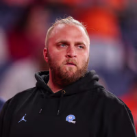 SYRACUSE, NEW YORK - OCTOBER 31: Defensive coordinator Steve Belichick of the North Carolina Tar Heels look on prior to a game against the Syracuse Orange at JMA Wireless Dome on October 31, 2025 in Syracuse, New York. (Photo by Bryan Bennett/Getty Images)