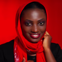 This Ugandan fashion designer created this statement couture gown while pregnant with her second child.