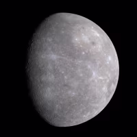 An image of the planet Mercury in space