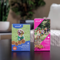Girl Scouts Sparkables for humans with allergies and Patch Pals for dogs.