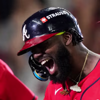 Atlanta Braves celebrate.