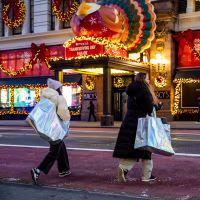 Shoppers In Manhattan On Black Friday