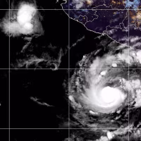 Image: Satellite image of Hurricane Trudy 