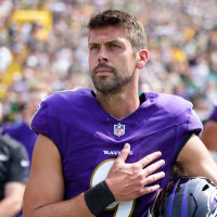 Justin Tucker with the Baltimore Ravens in 2024.