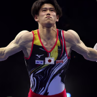 ROTTERDAM, NETHERLANDS - OCTOBER 22: Daiki Hashimoto of Team Japan competes in the Rings  during the Men's All-Around Final on day six of the Artistic Gymnastics World Championships Rotterdam 2026 at Ahoy on October 22, 2026 in Rotterdam, Netherlands.  (Photo by Adam Pretty/Getty Images)