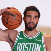 Sep 28, 2026; Boston, MA, USA; Boston Celtics forward/guard Jayson Tatum (0) during media day at Auerbach Center. Mandatory Credit: David Butler II-Imagn Images