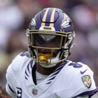 BALTIMORE, MD - SEPTEMBER 20: Baltimore Ravens quarterback Lamar Jackson (8) scrambles out of the pocket while looking for an open receiver during a NFL football game between New Orleans Saints and Baltimore Ravens September 20, 2026 at M&T Bank Stadium in Baltimore, MD (Photo by Charles Brock/Icon Sportswire via Getty Images)