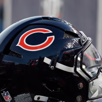 CINCINNATI, OH - AUGUST 22: A Chicago Bears helmet sits on the sideline during the preseason game between the Chicago Bears and the Cincinnati Bengals at Paycor Stadium on August 22, 2026 in Cincinnati, OH. (Photo by Ian Johnson/Icon Sportswire via Getty Images)
