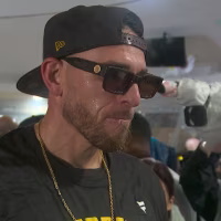 Veteran Joe Musgrove catches up with John Fanta amid the Padres' clubhouse celebration after the Wild Card, where he details his emotions since returning to the team and what's next for San Diego.