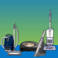 Illustration of different vacuums on sale