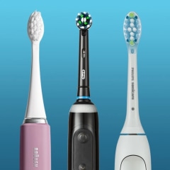 Bruush Electric Toothbrush, Oral-B Genius X 10000, and Philips Sonicare ProtectiveClean 6100