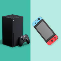 Three different gaming consoles