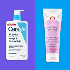 Three products used for keratosis pilaris