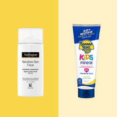 Three different sunscreens for kids