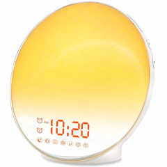 JAAL Wake Up Light Sunrise Alarm Clock is one of the best sunrise clocks.