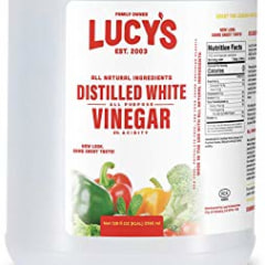Lucy&#039;s Family Owned - Natural Distilled White Vinegar, 1 Gallon (128 oz) - 5% Acidity