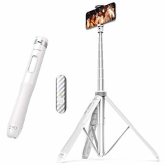 ATUMTEK 51&quot; Selfie Stick Tripod, All in One Extendable Phone Tripod Stand with Bluetooth Remote 360? Rotation for iPhone and Android Phone Selfies, Video Recording, Vlogging, Live Streaming, White