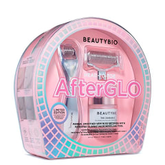Head-To-Toe AfterGLO. BeautyBio GloPRO Micro-Exfoliation Tool with Face + Body Attachments + The ZenBubble Gel Cream Set