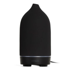 Vitruvi Stone Diffuser, Ceramic Ultrasonic Essential Oil Diffuser for Aromatherapy, White, 90ml Capacity
