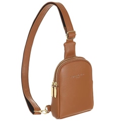 INICAT Small Crossbody Sling Bags Faux Leather Cell Phone Purse for Women(No Touchscreen-brown)