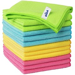 MR.SIGA Microfiber Cleaning Cloth,Pack of 12,Size:12.6&quot; x 12.6&quot;
