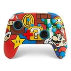 FOR BFCM BACON - PowerA Enhanced Wireless Nintendo Switch Controller - Mario Pop, Rechargeable Switch Pro Controller, Immersive Motion Control and Advanced Gaming Buttons, Officially Licensed by Nintendo