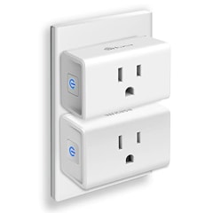 FOR BFCM BACON- Kasa Smart Plug Ultra Mini 15A, Smart Home Wi-Fi Outlet Works with Alexa, Google Home &amp; IFTTT, No Hub Required, UL Certified, 2.4G WiFi Only, 2-Pack(EP10P2) , White