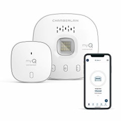 FOR BFCM BACON- CHAMBERLAIN Smart Garage Control - Wireless Garage Hub and Sensor with Wifi &amp; Bluetooth - Smartphone Controlled, myQ-G0401-ES, White
