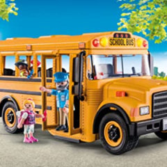 Playmobil School Bus Vehicle Playset