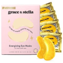 grace &amp; stella Under Eye Mask (Gold, 24 Pairs) Reduce Dark Circles, Puffy Eyes, Undereye Bags, Wrinkles - Gel Under Eye Patches - Gifts for Women - Valentines Day Gifts - Vegan Cruelty-Free Self Care