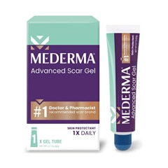 Mederma Advanced Scar Gel, Treats Old and New Scars, Reduces the Appearance of Scars from Acne, Stitches, Burns and More, 0.70oz (20g)