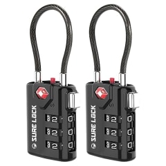 SURE LOCK TSA Compatible Travel Luggage Locks