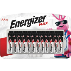 Energizer Max Alkaline AA Batteries, 36 Count