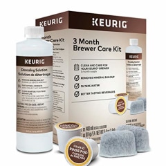 Keurig 3-Month Brewer Maintenance Kit Includes Descaling Solution, Water Filter Cartridges & Rinse Pods, Compatible Classic/1.0 & 2.0 K-Cup Coffee Makers, 7 Count