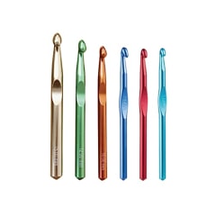 Aluminum crochet hooks (Set of 6)