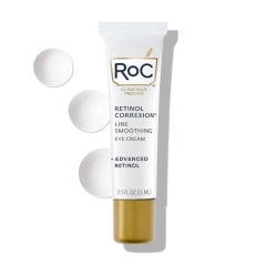 RoC Retinol Correxion Under Eye Cream for Dark Circles &amp; Puffiness, Daily Wrinkle Cream, Anti Aging Line Smoothing Skin Care Treatment for Women and Men, 0.5 oz (Packaging May Vary)