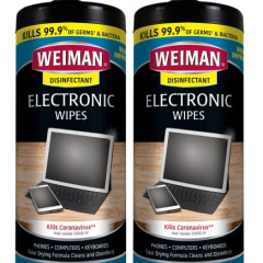 Weiman Electronic &amp; Screen Disinfecting Wipes - Safely Clean and Disinfect Your Phone, Laptop Keyboard, Tablets, Lens Wipes - 30 Count | 2 Pack