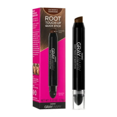 EVERPRO Gray Away Root Touchup Quick Stick, Black/Dark Brown, 0.1 Oz