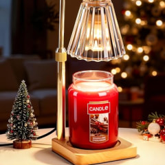 Marycele Candle Warmer Lamp for Yankee Candles, Christmas Birthday Gifts for Mom Women Sister Her, House Warming Gifts, Thanksgiving Decorations for Office Room Home Decor, Clear Wax Warmer with Timer