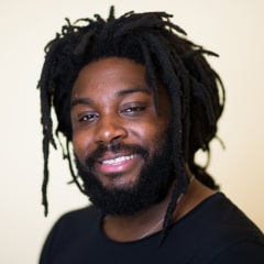 Jason Reynolds at the Lit.Cologne literature festival in Cologne, Germany