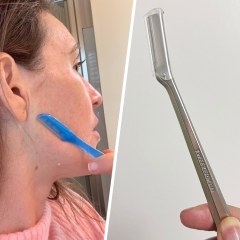 Schick Hydro Silk Touch Up Razor; Tweezerman Facial Razor