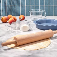 Wood rolling pin