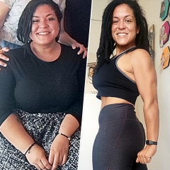 Alexandra Briceno before and after.