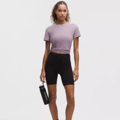 Lululemon Side-Ruched Running Short-Sleeve Shirt